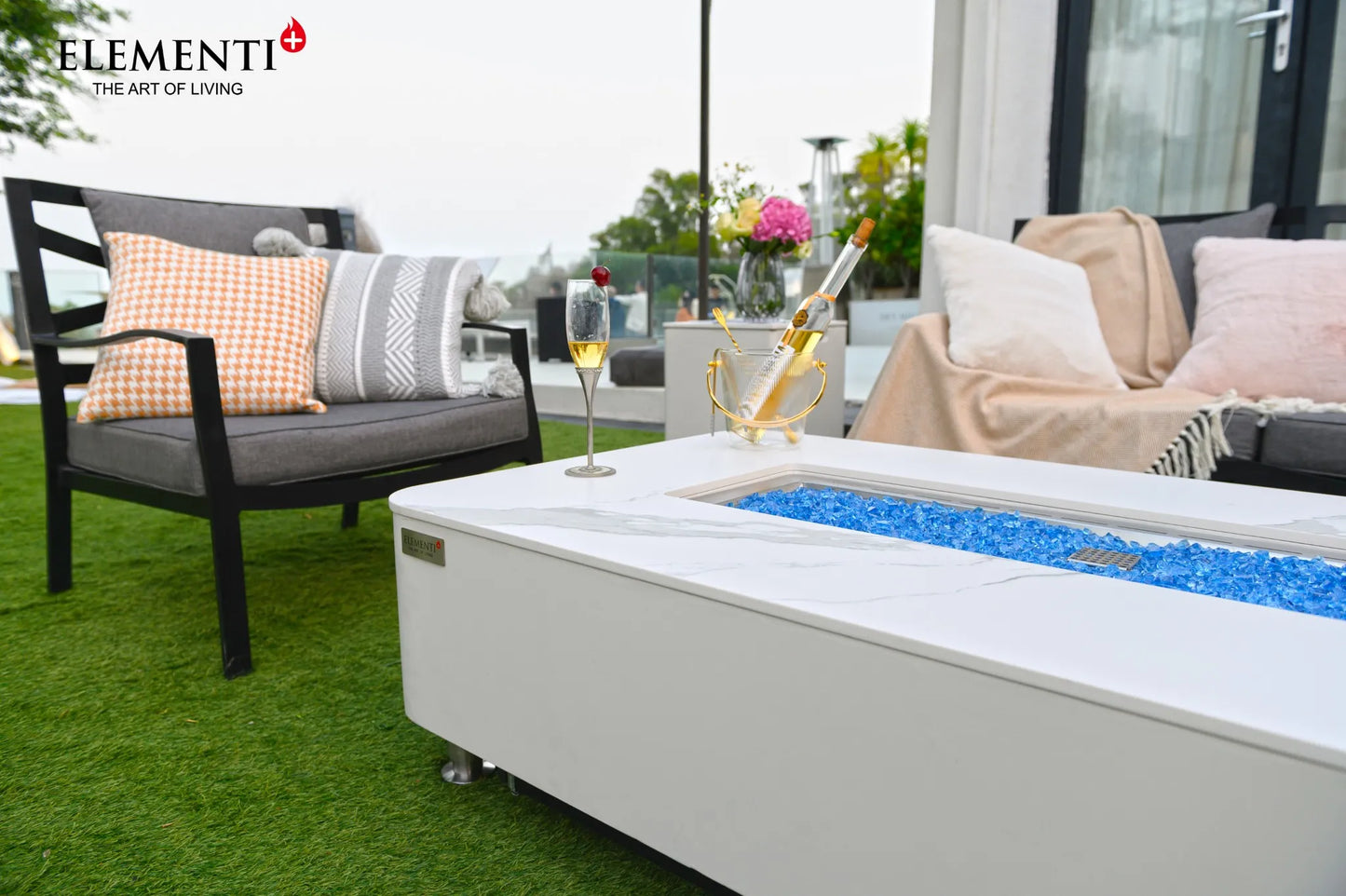 Elementi Plus Athens Fire Table – 16 kW | OFP102BW