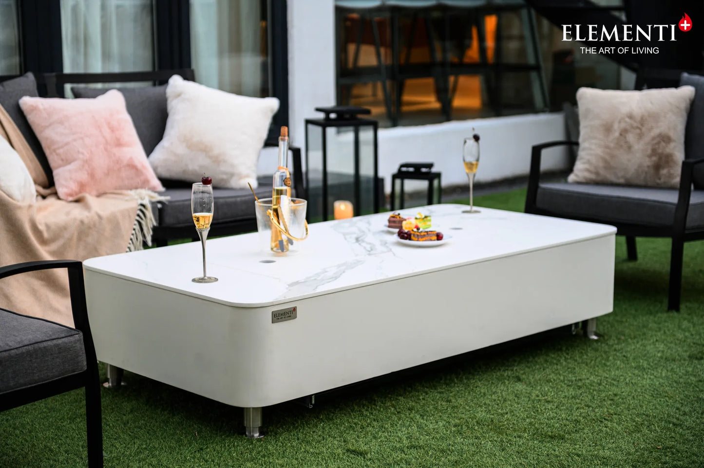 Elementi Plus Athens Fire Table – 16 kW | OFP102BW