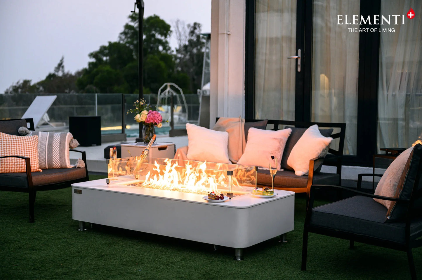 Elementi Plus Athens Fire Table – 16 kW | OFP102BW