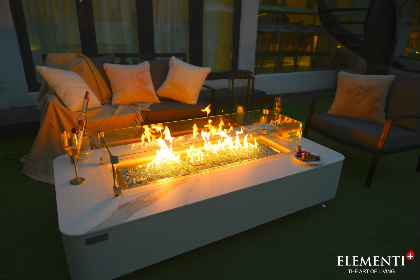 Elementi Plus Athens Fire Table – 16 kW | OFP102BW