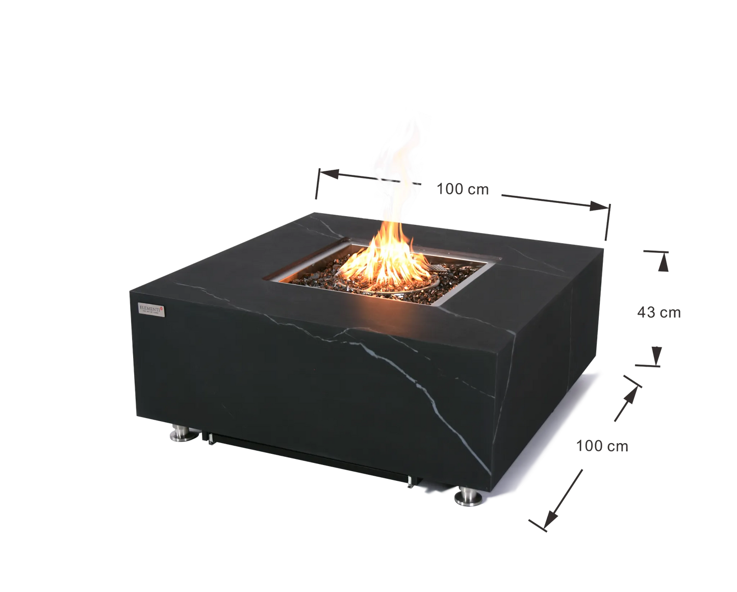 Elementi Plus Sofia Fire Table – 16 kW | OFP103BB