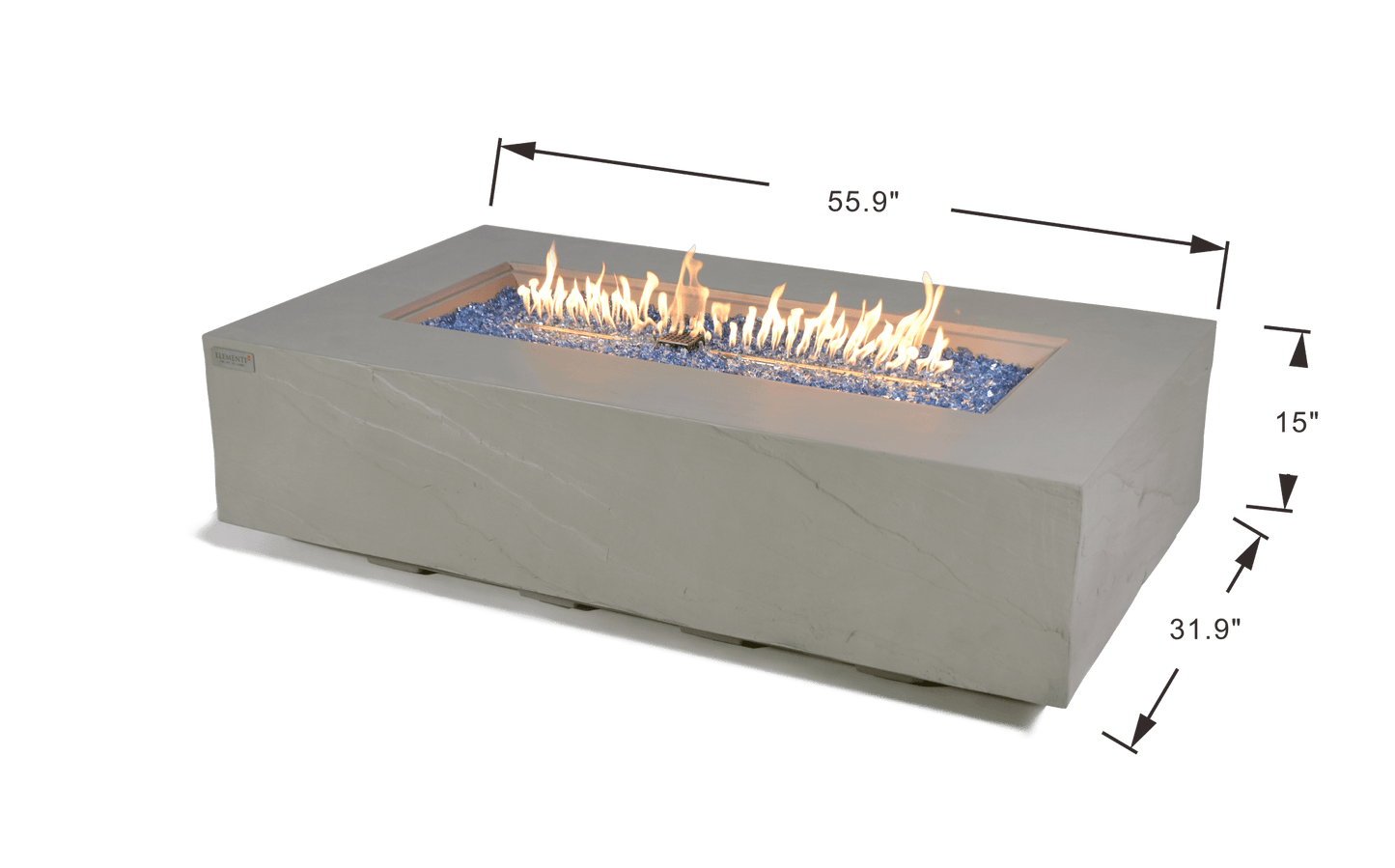 Elementi Plus Meteora Fire Table – 16 kW | OFG410SG
