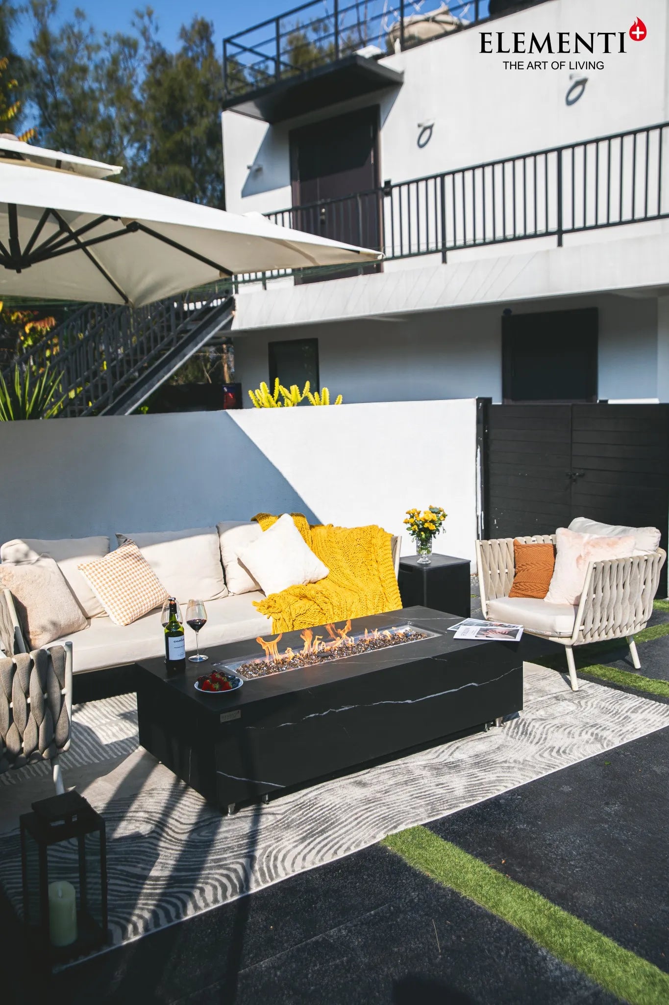 Elementi Plus Varna Fire Table – 16 kW | OFP121BB