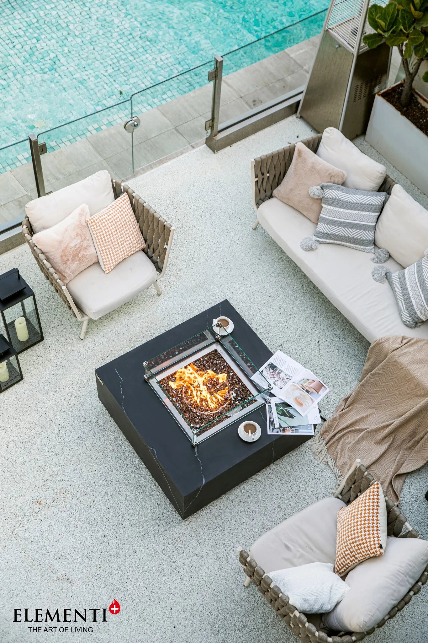 Elementi Plus Sofia Fire Table – 16 kW | OFP103BB