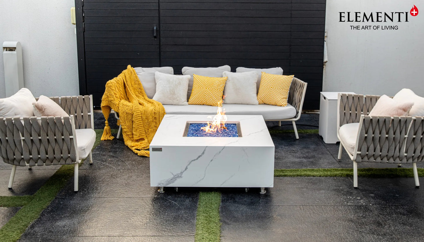Elementi Plus Bianco Fire Table – 16 kW | OFP103BW