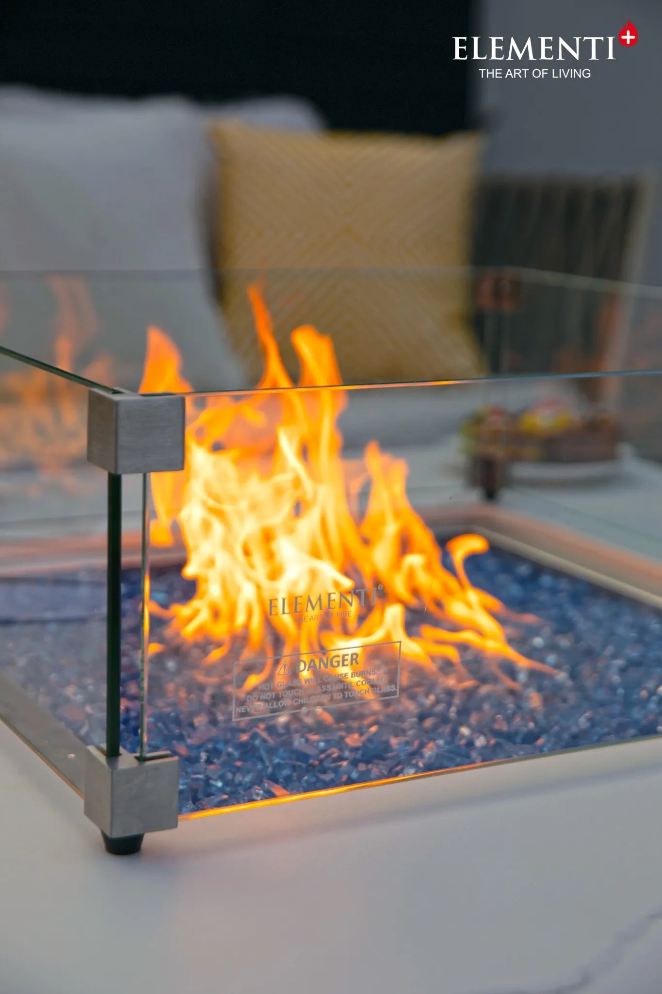 Elementi Plus Bianco Fire Table – 16 kW | OFP103BW