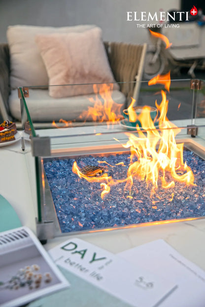 Elementi Plus Bianco Fire Table – 16 kW | OFP103BW