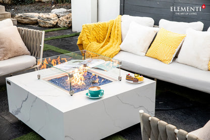 Elementi Plus Bianco Fire Table – 16 kW | OFP103BW