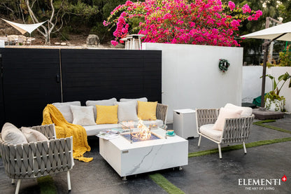 Elementi Plus Bianco Fire Table – 16 kW | OFP103BW