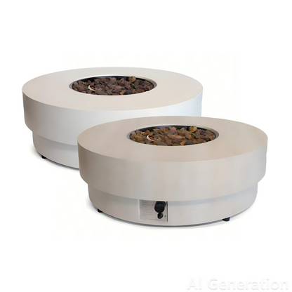 Happy Cocooning Estate Round 105 Gas Fire Pit Table | HCEST105