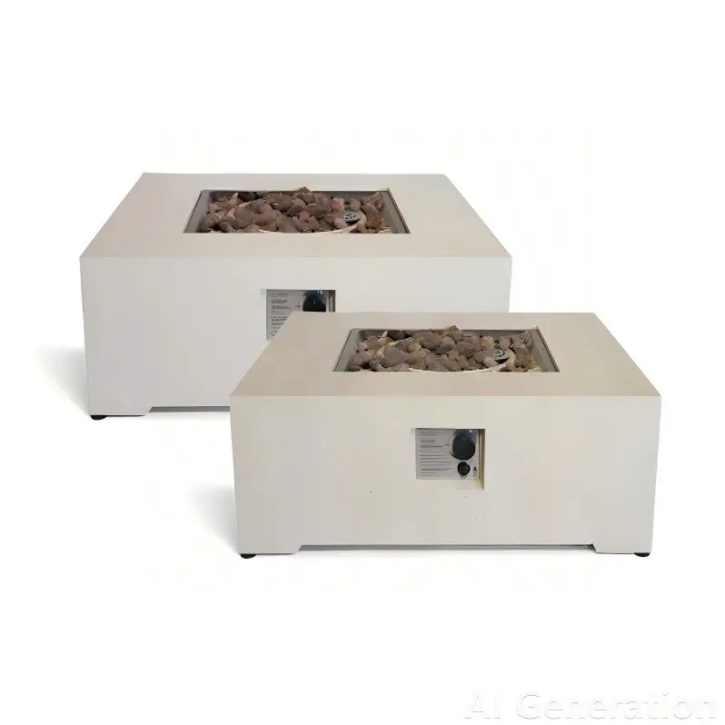 Happy Cocooning Estate Square 88 Gas Fire Pit Table | HCEST88