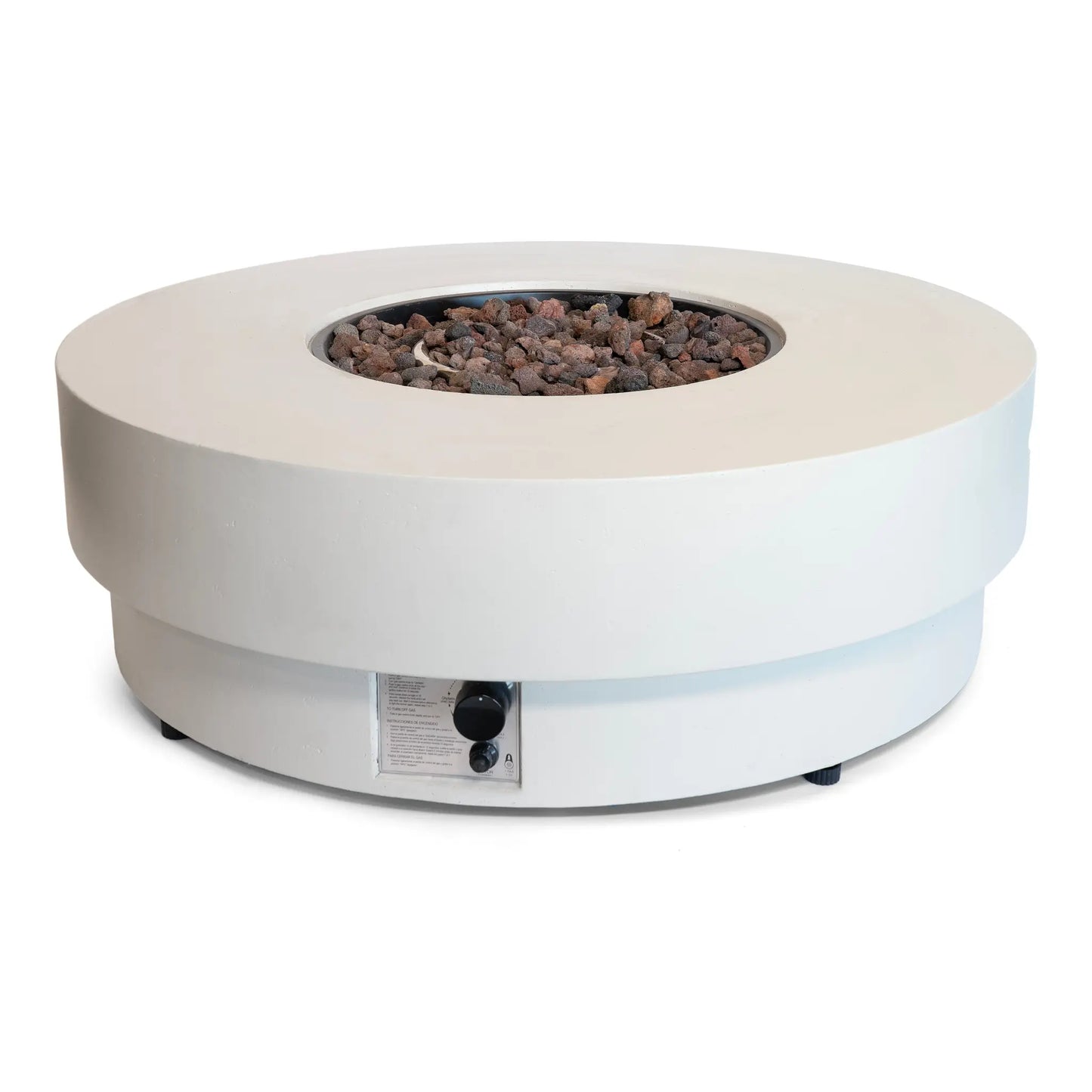 Happy Cocooning Estate Round 105 Gas Fire Pit Table | HCEST105