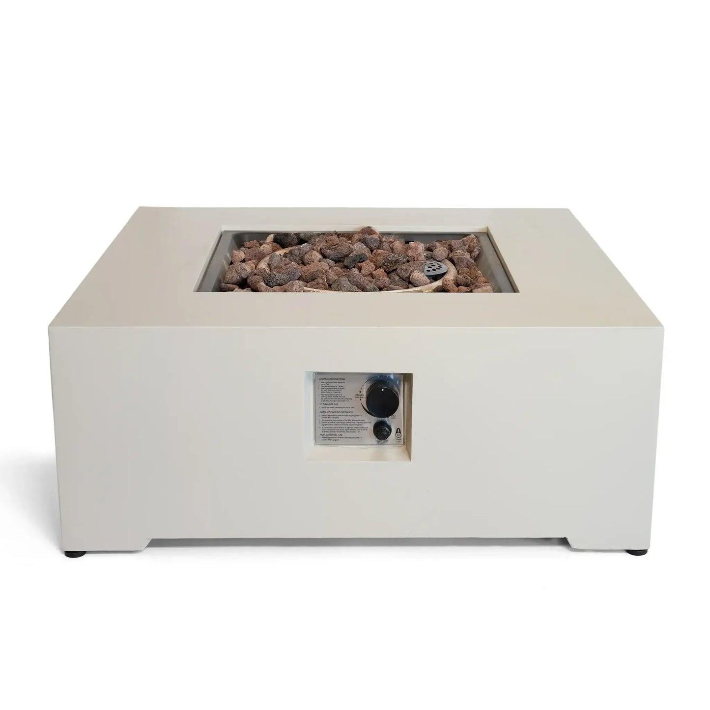 Happy Cocooning Estate Square 88 Gas Fire Pit Table | HCEST88
