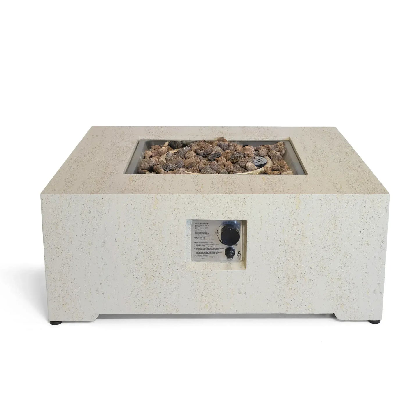 Happy Cocooning Estate Square 88 Gas Fire Pit Table | HCEST88