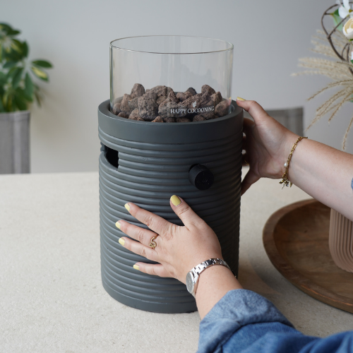 Happy Cocooning Lumi Groove Tabletop Gas Fireplace | HCLUMGR
