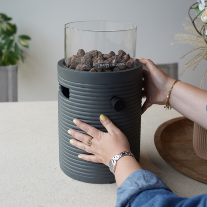 Happy Cocooning Lumi Groove Tabletop Gas Fireplace | HCLUMGR