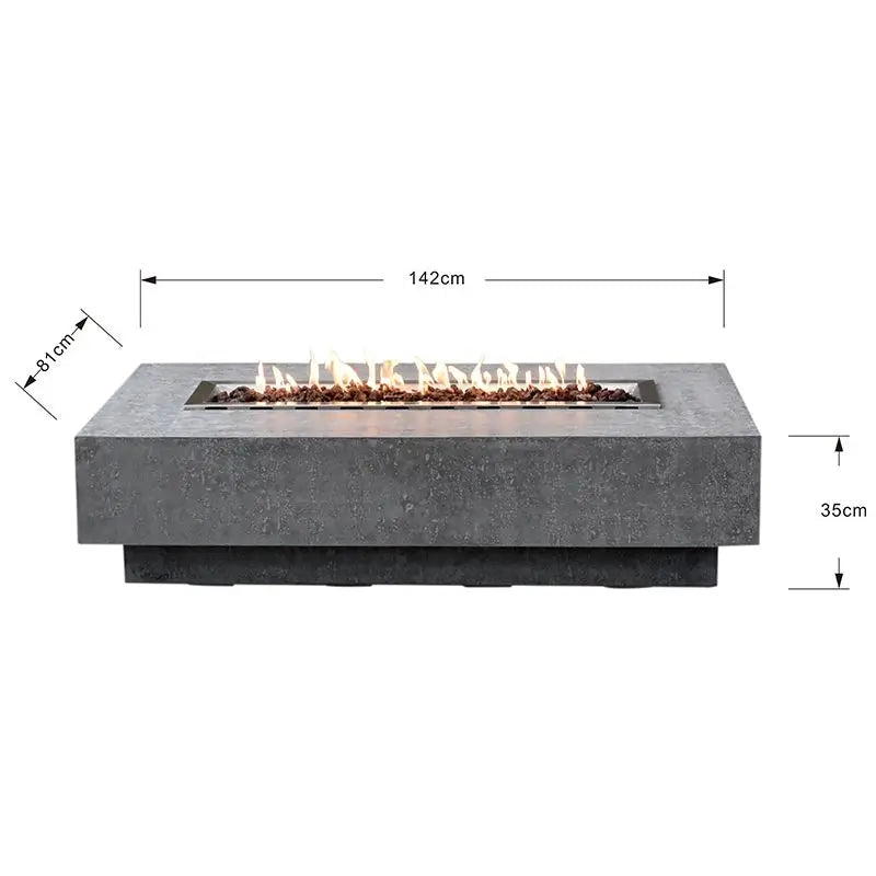 Elementi Hampton Fire Table – 13.2 kW | OFG139LG