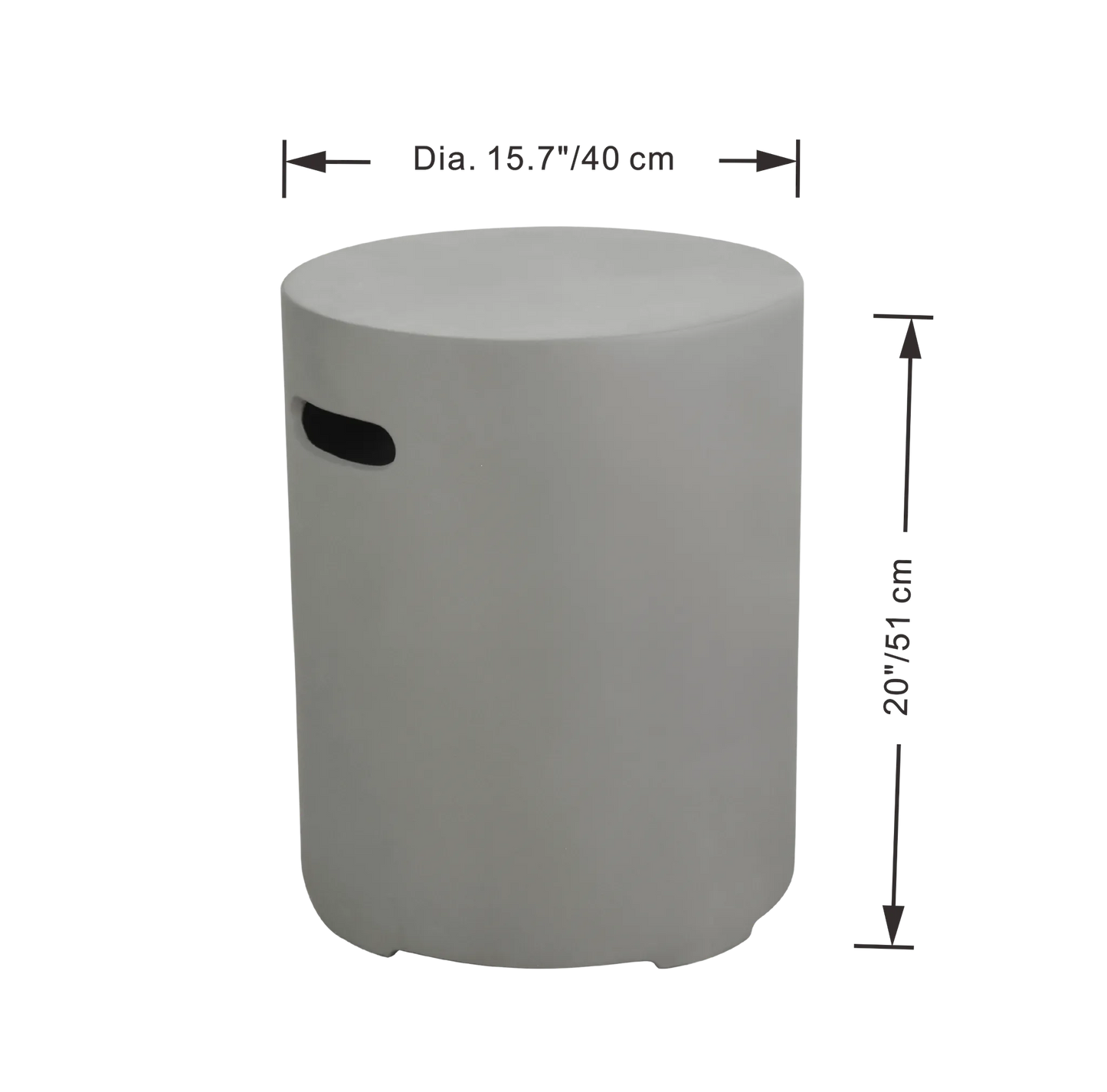 Elementi Round Tank Cover – Small | Dark or Light Grey