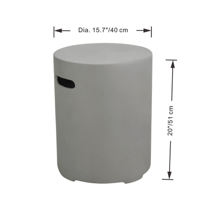 Elementi Round Tank Cover – Small | Dark or Light Grey
