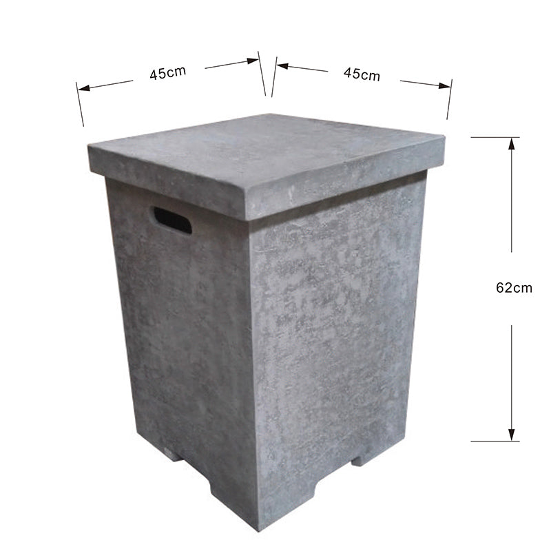 Elementi Square Tank Cover – Light Grey | ONB01‑105