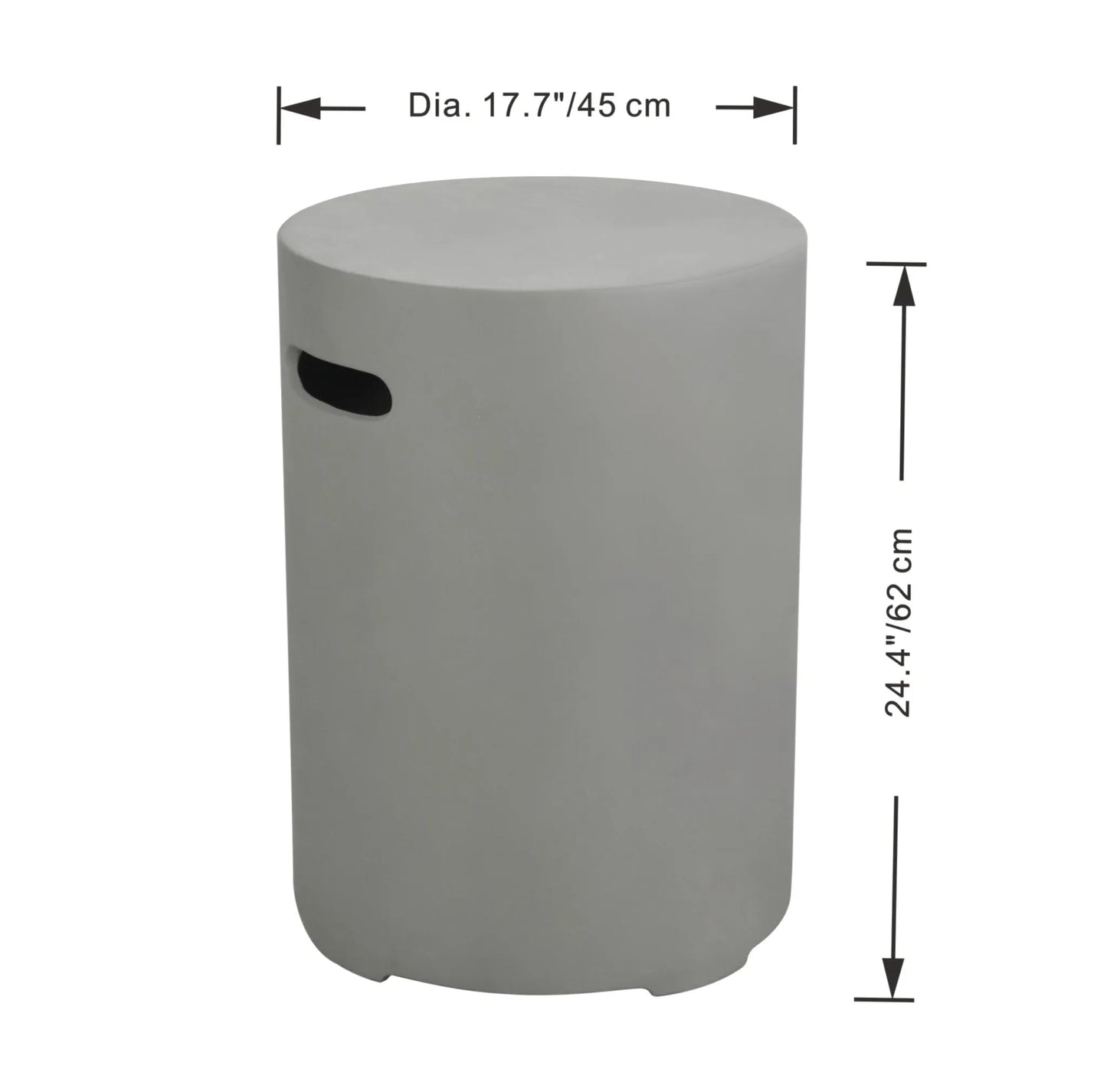 Elementi Round Tank Cover – Large | Light or Dark Grey