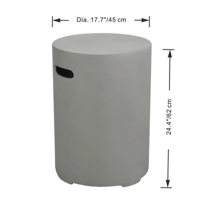 Elementi Round Tank Cover – Large | Light or Dark Grey