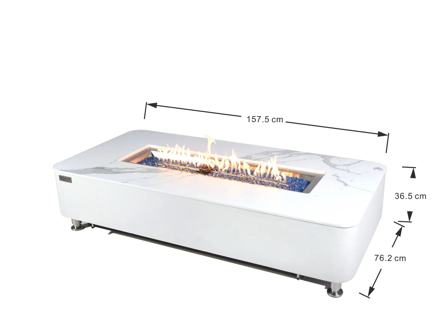 Elementi Plus Athens Fire Table – 16 kW | OFP102BW