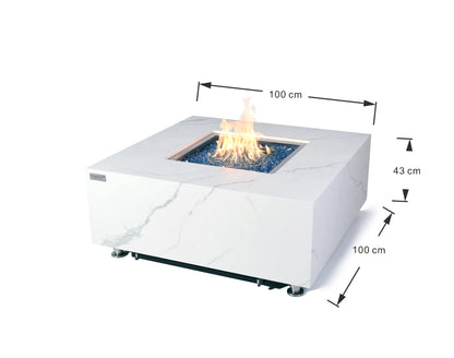 Elementi Plus Bianco Fire Table – 16 kW | OFP103BW