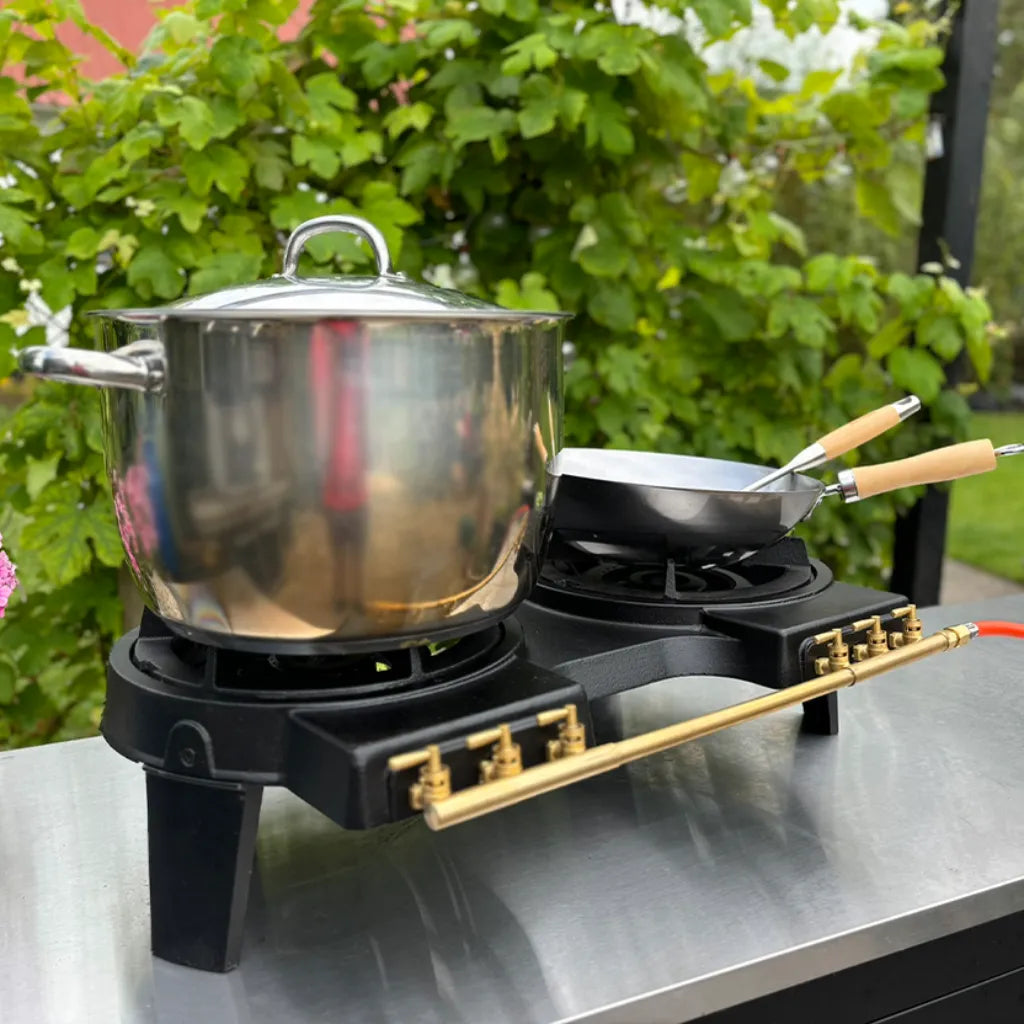 HOT WOK DOUBLE – 2x 10 kW Gas Burner | HW3910