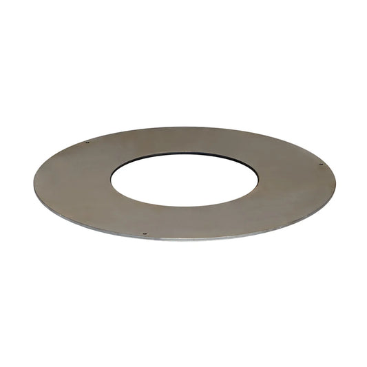 Circular metallic mounting plate with central and four screw holes for buschbeck plancha cooking ring 80cm fire pits