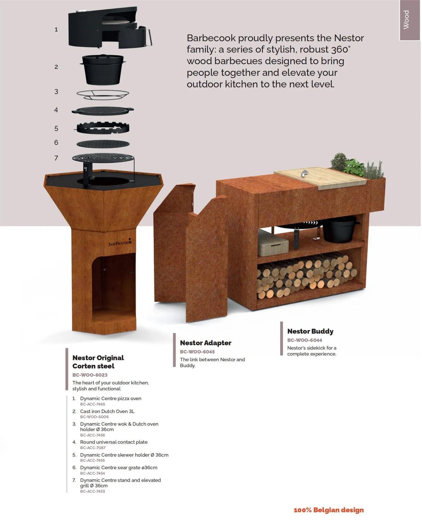 Barbecook Buddy Workstation Corten Steel | BC - WOO - 6044 - Accessories