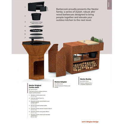 Barbecook Buddy Workstation Corten Steel | BC - WOO - 6044 - Accessories