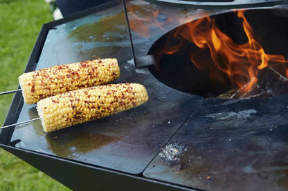 Barbecook Nestor Corten Steel Wood Plancha Grill | BC - WOO - 6023 - BBQs & Grills