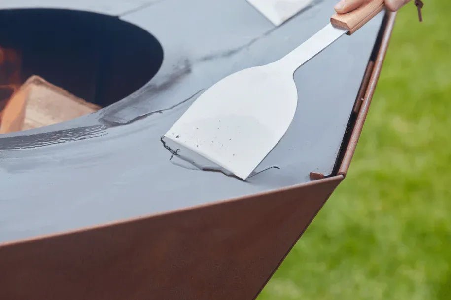 Barbecook Nestor Corten Steel Wood Plancha Grill | BC - WOO - 6023 - BBQs & Grills