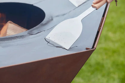 Barbecook Nestor Corten Steel Wood Plancha Grill | BC - WOO - 6023 - BBQs & Grills