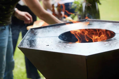 Barbecook Nestor Corten Steel Wood Plancha Grill | BC - WOO - 6023 - BBQs & Grills