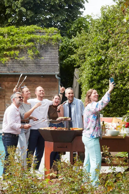 Barbecook Nestor Island Corten Steel Wood Plancha Grill | BC - WOO - 6033 - BBQs & Grills