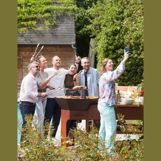 Barbecook Nestor Island Corten Steel Wood Plancha Grill | BC - WOO - 6033 - BBQs & Grills