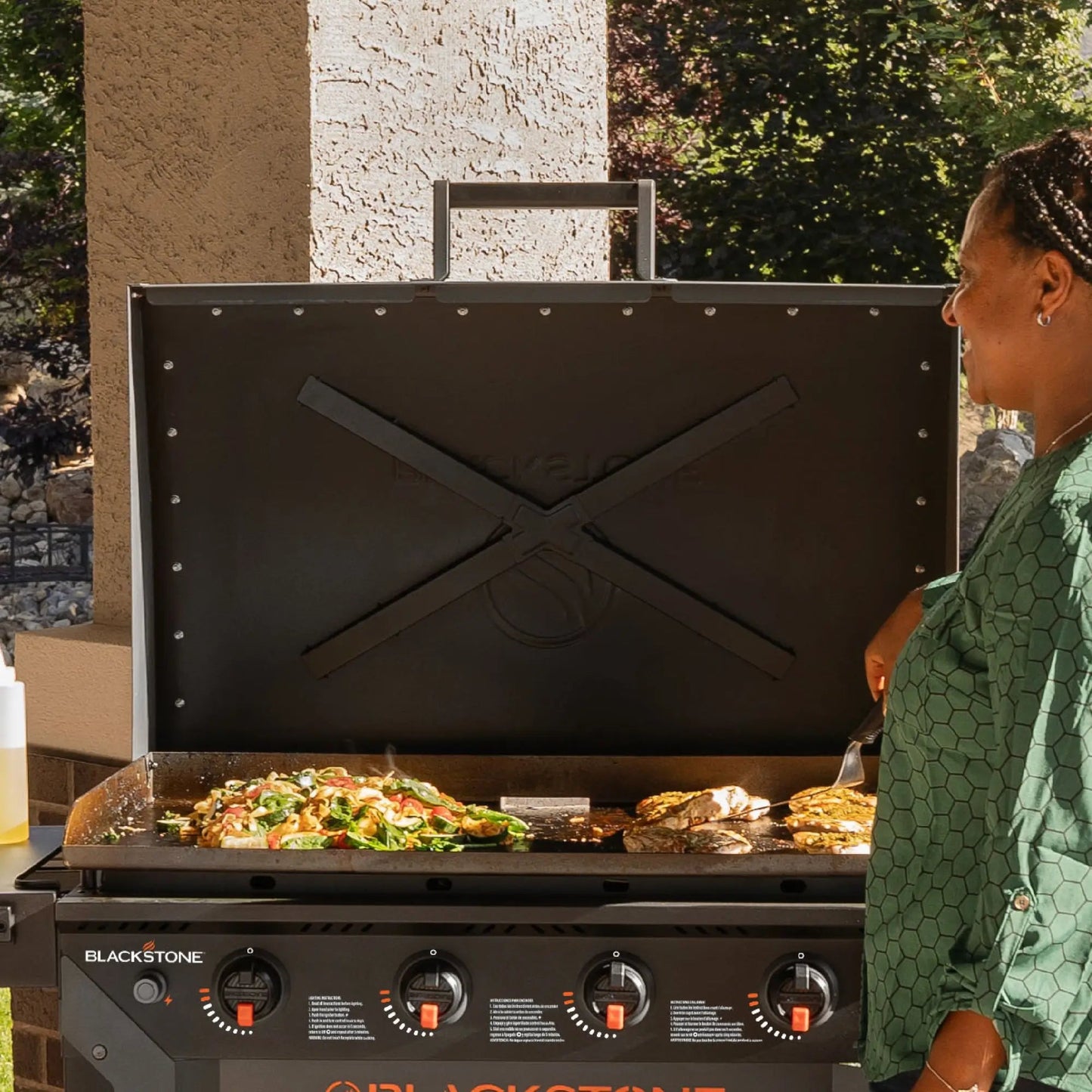 Blackstone Iron Forged 36" Griddle with Hood | 257‑2310DK