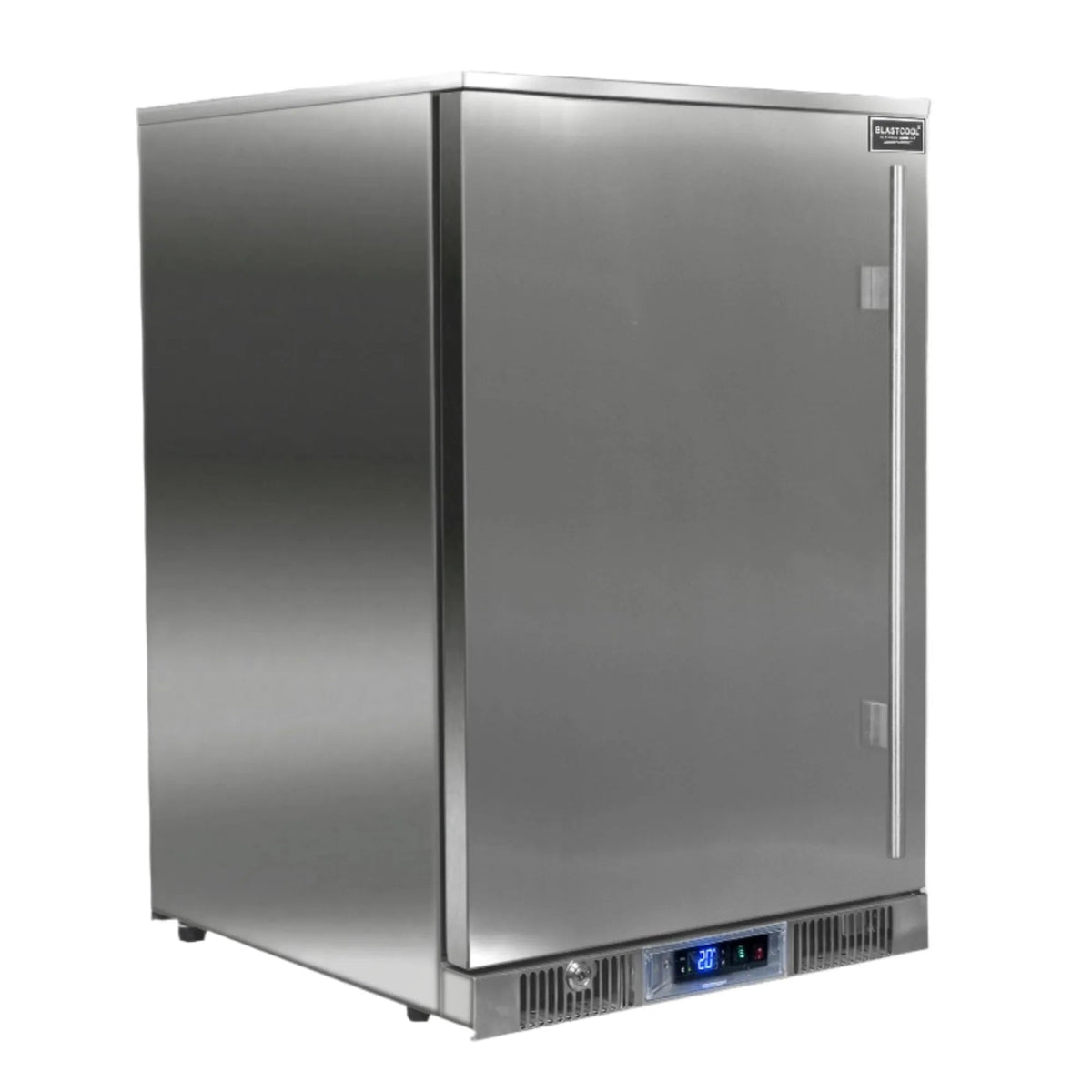 Blastcool extremis xp1 premium outdoor beverage fridge stainless steel undercounter with digital temperature display