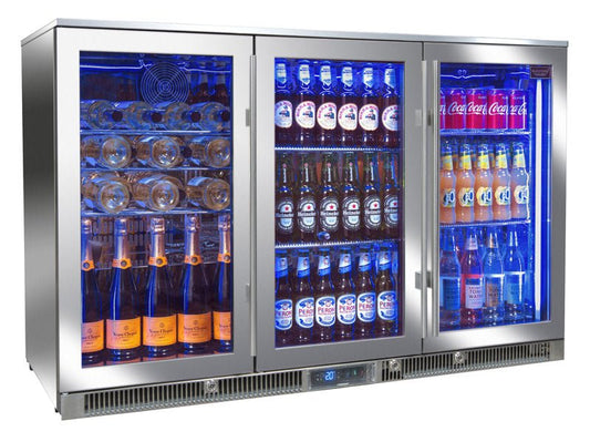 Blastcool Extremis XP3 Premium Outdoor Beverage Fridge - Triple Door | XP3 - 870 - Refrigerators - XP3 - 870 - GardenHearth