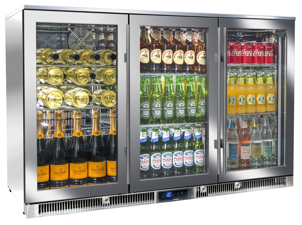 Blastcool Extremis XP3 Premium Outdoor Beverage Fridge - Triple Door | XP3 - 870 - Refrigerators - XP3 - 870 - GardenHearth