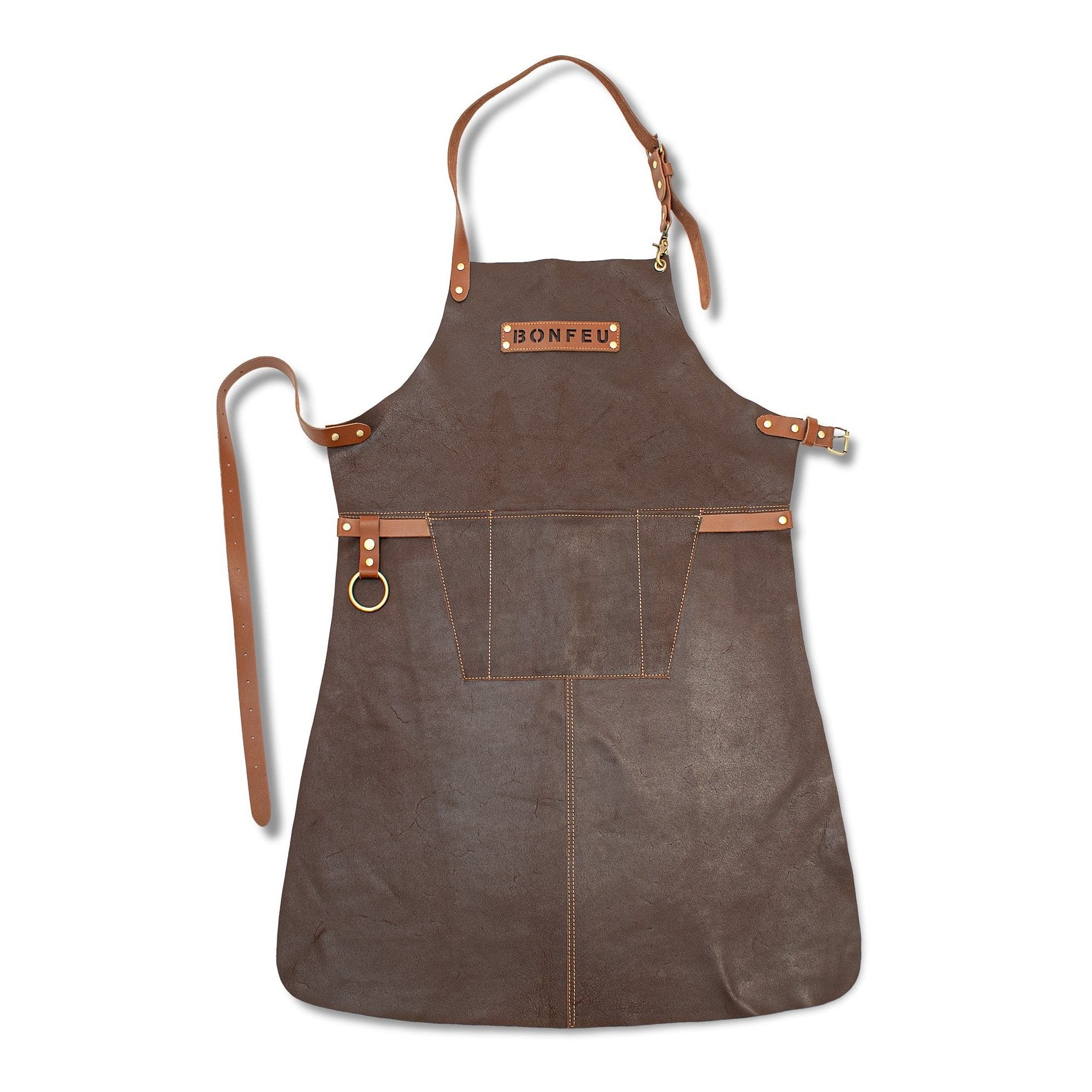 BonFeu BBQ Apron Brown Leather - Accessories - BAB - GardenHearth