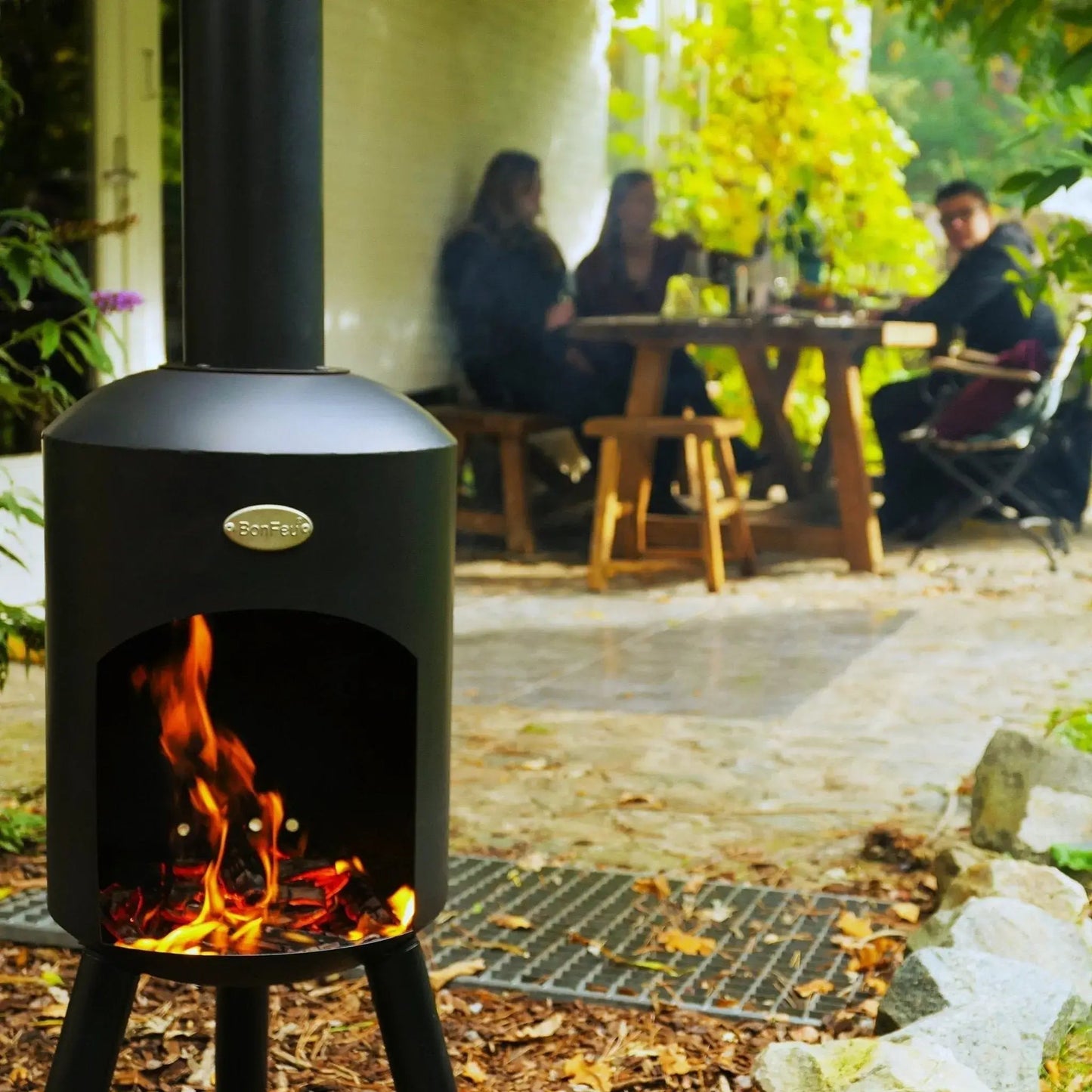 BonFeu BonBini Black Outdoor Fireplace 2901