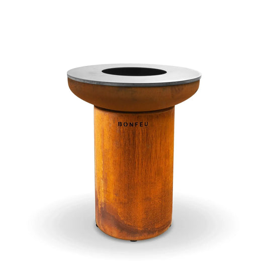 BonFeu BonBiza Plancha Grill / Fire Pit (Black or Corten Steel)