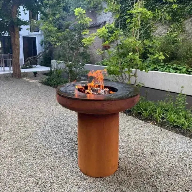 BonFeu BonBiza XL Plancha Grill / Fire Pit in Corten Steel (Closed or Open)