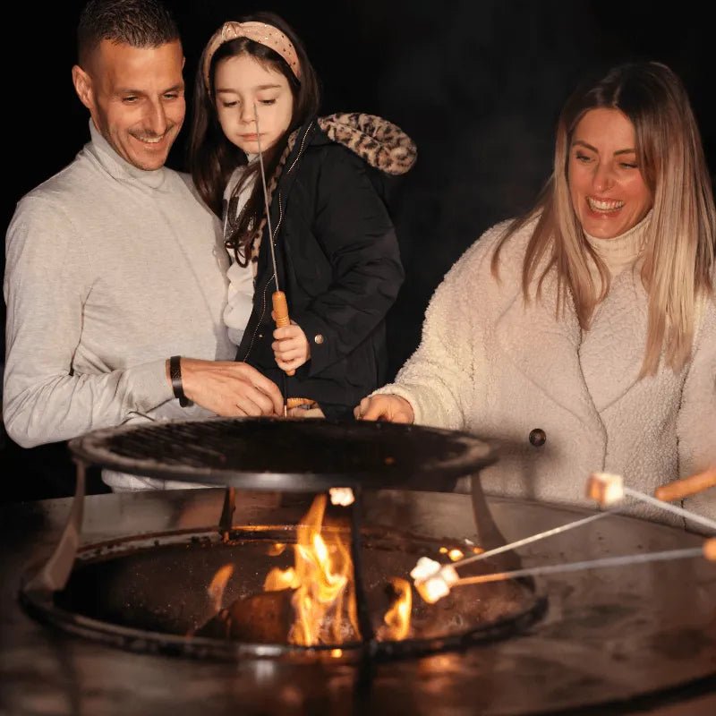 BonFeu BonBiza XL Plancha Grill / Fire Pit in Corten Steel (Closed or Open) - Outdoor Kitchens