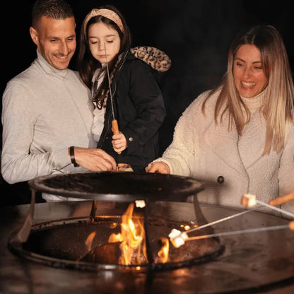 BonFeu BonBiza XL Plancha Grill / Fire Pit in Corten Steel (Closed or Open) - Outdoor Kitchens