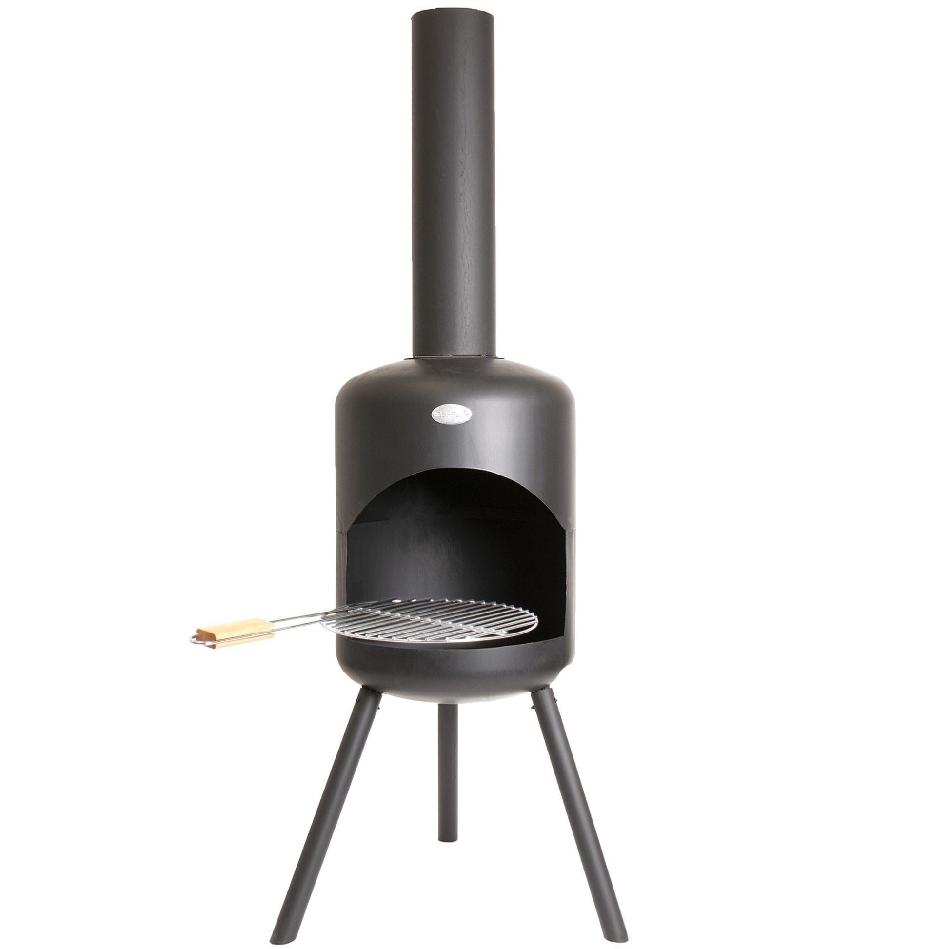 BonFeu BonSelo Black Outdoor Fireplace / Chimenea 3901 - Outdoor Fireplaces - 3901 - GardenHearth