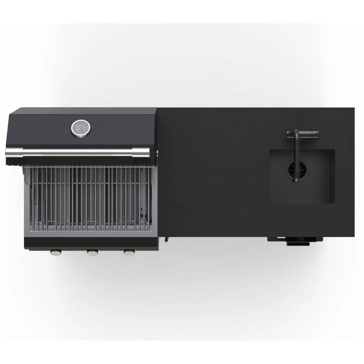 Brabura Lite Series 300 Outdoor Kitchen with 3 Burner BBQ, Fridge and Sink | BKC0032 - Outdoor Kitchens